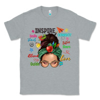 Heather Grey Teacher messy bun caucasian Classic Tee - NancyCooperArtShop