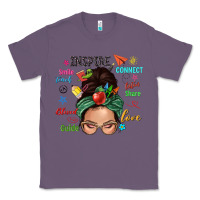 Lavender Teacher messy bun caucasian Classic Tee - NancyCooperArtShop