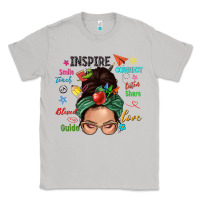 Moon Dust Teacher messy bun caucasian Classic Tee - NancyCooperArtShop