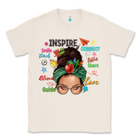 Natural Teacher messy bun caucasian Classic Tee - NancyCooperArtShop