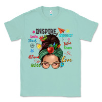 Seafoam Teacher messy bun caucasian Classic Tee - NancyCooperArtShop