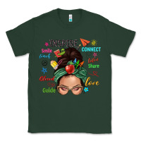 Sports Green Teacher messy bun caucasian Classic Tee - NancyCooperArtShop