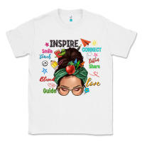 White Teacher messy bun caucasian Classic Tee - NancyCooperArtShop