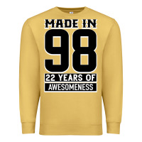 Antique Gold Made in 98 22 Years Of Awesomeness Premium Sweatshirt - Bettercallsaul