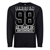 Black Made in 98 22 Years Of Awesomeness Premium Sweatshirt - Bettercallsaul