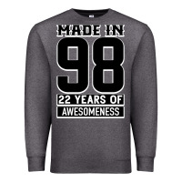 Charcoal Heather Made in 98 22 Years Of Awesomeness Premium Sweatshirt - Bettercallsaul