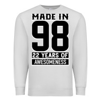Dove Grey Made in 98 22 Years Of Awesomeness Premium Sweatshirt - Bettercallsaul