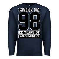 Navy Made in 98 22 Years Of Awesomeness Premium Sweatshirt - Bettercallsaul