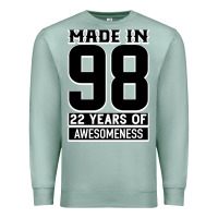 Seafoam Made in 98 22 Years Of Awesomeness Premium Sweatshirt - Bettercallsaul