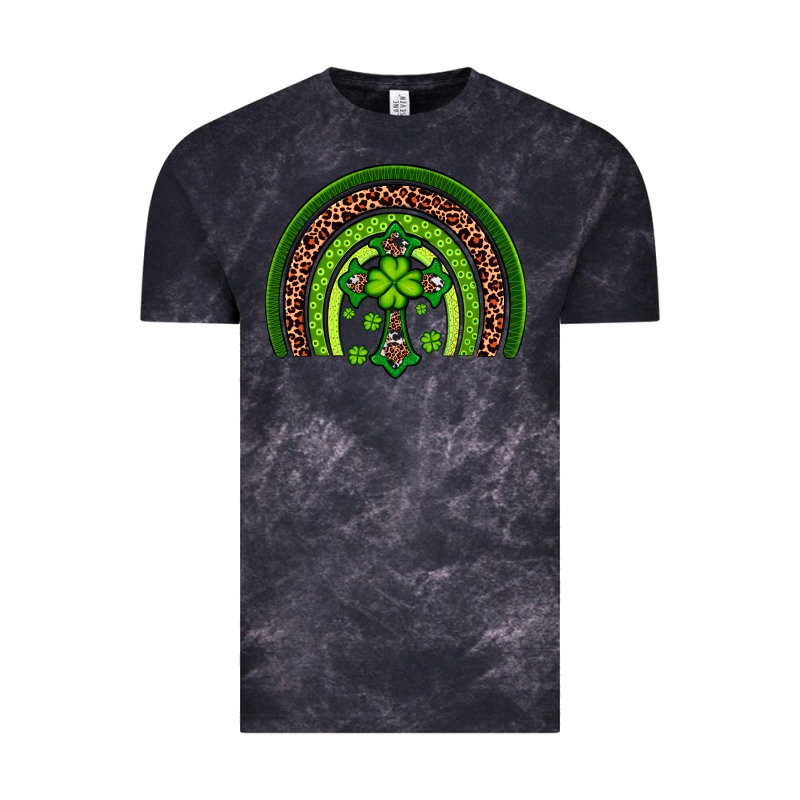 Western Shamrock Cross Rainbow Vintage Tee by Artiststas | Teevron
