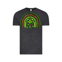 Vintage Black Western Shamrock Cross Rainbow Vintage Tee - Artiststas