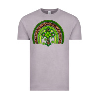 Vintage Zinc Western Shamrock Cross Rainbow Vintage Tee - Artiststas