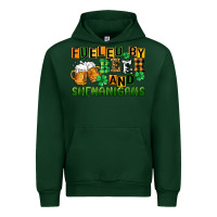 Forest Green fueled by beer and shenanigans Urban Hoodie - CowGirlArtShop
