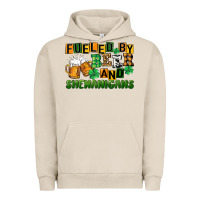 Pigment French Oak fueled by beer and shenanigans Urban Hoodie - CowGirlArtShop