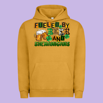 Fueled By Beer And Shenanigans Urban Hoodie Designed By Cowgirlartshop