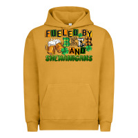 Pigment Peanut Butter fueled by beer and shenanigans Urban Hoodie - CowGirlArtShop