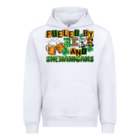 White fueled by beer and shenanigans Urban Hoodie - CowGirlArtShop