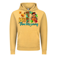 Vintage Mustard my first thanksgiving with turkey Vintage Hoodie - AdoDesignShop