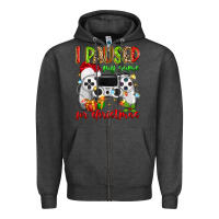 Charcoal Heather i paused my game for christmas Zipper Hoodie - MaliasSmallBusiness