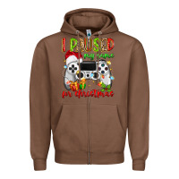 Chestnut i paused my game for christmas Zipper Hoodie - MaliasSmallBusiness
