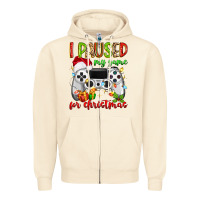 Sandshell i paused my game for christmas Zipper Hoodie - MaliasSmallBusiness