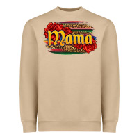 Latina Mama With Serape And Roses Heavyweight Sweatshirt | Teevron
