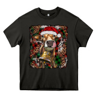 Asphalt christmas heifer with leoard and cowhide Heavy Core Tee - RanaPortraitStore