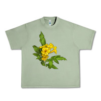 Oil Green yellow elder flower Urban Heavy Tee - LillyAllenDesigns