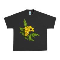 Pigment Black yellow elder flower Urban Heavy Tee - LillyAllenDesigns
