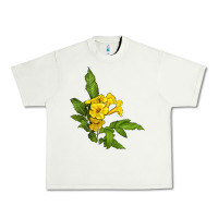Pistachio yellow elder flower Urban Heavy Tee - LillyAllenDesigns