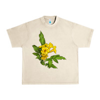 Sandshell yellow elder flower Urban Heavy Tee - LillyAllenDesigns