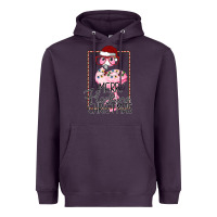 Plum Merry Flock Christmas Flamingo Christmas Heavyweight Hoodie - Bettercallsaul