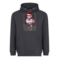 Smoke Merry Flock Christmas Flamingo Christmas Heavyweight Hoodie - Bettercallsaul