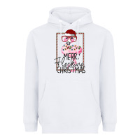 White Merry Flock Christmas Flamingo Christmas Heavyweight Hoodie - Bettercallsaul