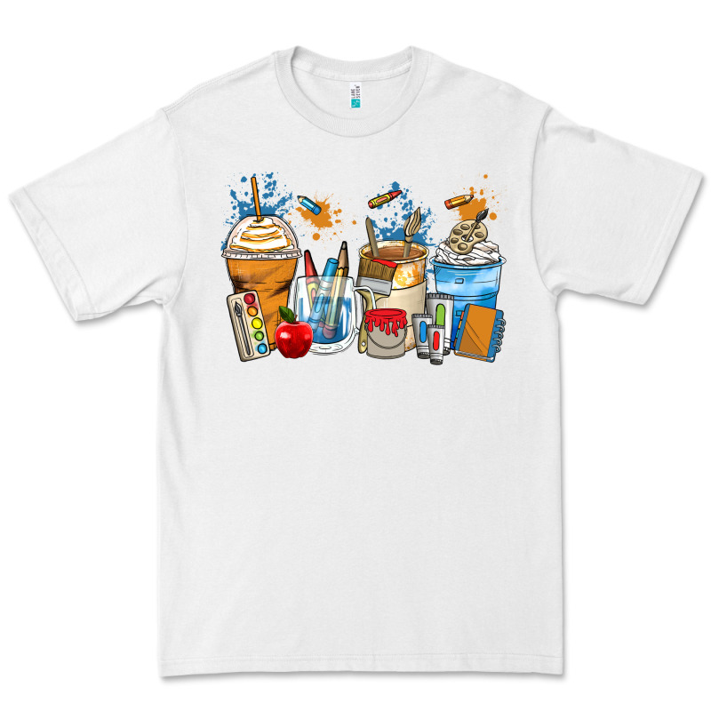 Art Teacher Coffee Cups Premium Tee by Zillion Design Studio | Teevron