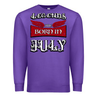 Purple Legends are born in July Premium Sweatshirt - Bettercallsaul