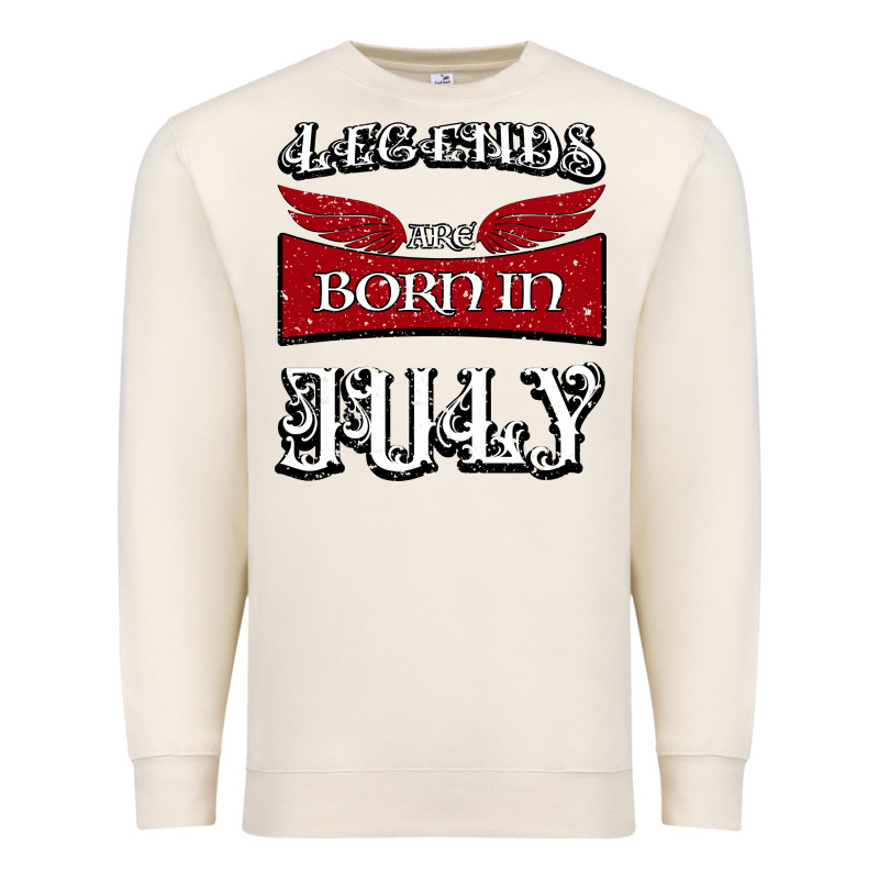 Legends Are Born In July Premium Sweatshirt by Bettercallsaul | Teevron