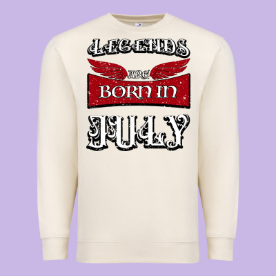 Legends Are Born In July Premium Sweatshirt Designed By Bettercallsaul