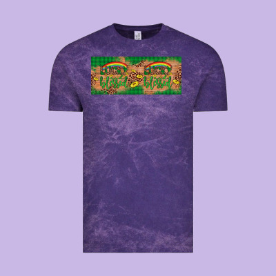 St. Patrick's Day Western  Lucky And Blessed Vintage Tee Designed By Artiststas