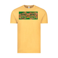 Vintage Mustard St. Patrick's Day Western  Lucky And Blessed Vintage Tee - Artiststas