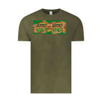 Vintage Olive St. Patrick's Day Western  Lucky And Blessed Vintage Tee - Artiststas