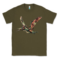 Army Green Pteranodon Classic Tee - LillyAllenDesigns