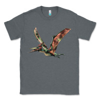 Charcoal Heather Pteranodon Classic Tee - LillyAllenDesigns