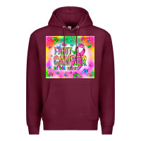 Burgundy Fight Cancer in all colors Premium Hoodie - NancyCooperArtShop