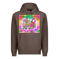 Coffee Fight Cancer in all colors Premium Hoodie - NancyCooperArtShop