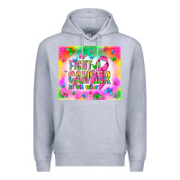 Heather Grey Fight Cancer in all colors Premium Hoodie - NancyCooperArtShop