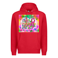 Red Fight Cancer in all colors Premium Hoodie - NancyCooperArtShop