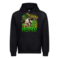 Black One lucky Heifer Urban Hoodie - CowGirlArtShop