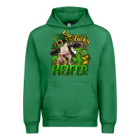 Emerald One lucky Heifer Urban Hoodie - CowGirlArtShop