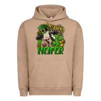 Pigment Burro One lucky Heifer Urban Hoodie - CowGirlArtShop